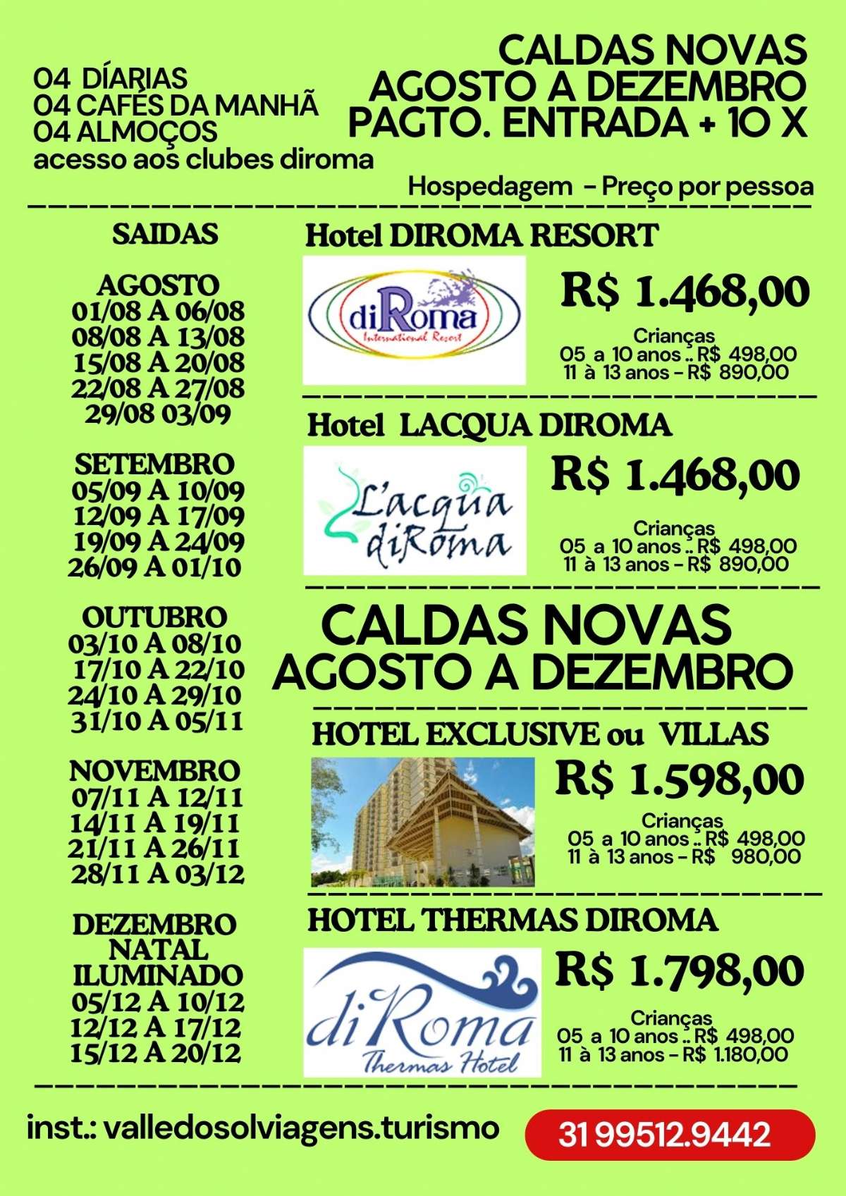 CALDAS NOVAS - REDE DIROMA DE HOTEIS