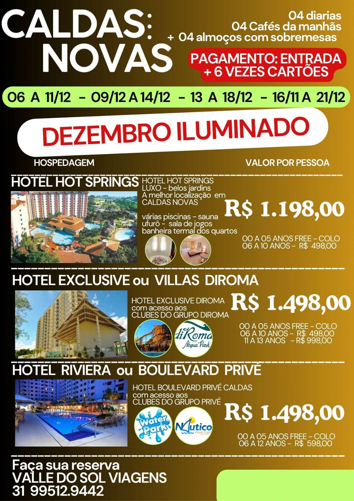 CALDAS NOVAS - DEZEMBRO ILUMINADO EM CALDAS NOVAS