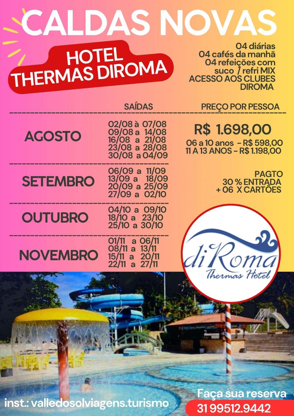 CALDAS NOVAS - HOTEL THERMAS DIROMA GERAL